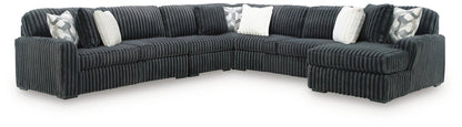 Midnight - Madness - Sectional Stationary Sectionals by Signature Design by Ashley® - Walls Furniture & Mattress