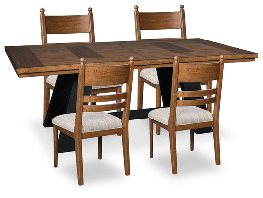 Greddinton - Extension Dining Table Set 5 Piece Dining Room Sets by Signature Design by Ashley® - Walls Furniture & Mattress