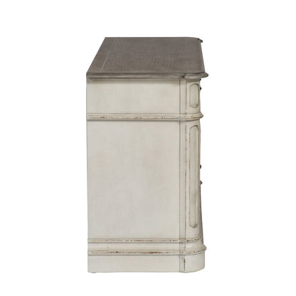 Magnolia Manor - Credenza - Antique White Credenzas by Liberty Furniture - Walls Furniture & Mattress