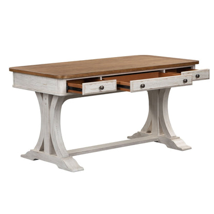 Farmhouse Reimagined - Writing Desk - White Writing Desks by Liberty Furniture - Walls Furniture & Mattress