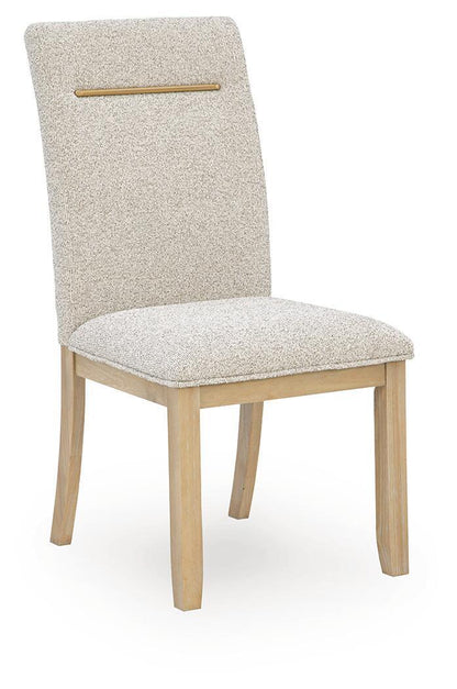 Lasinger - Dining Upholstered Side Chair (Set of 2) - Light Brown Chair Sets by Signature Design by Ashley® - Walls Furniture & Mattress
