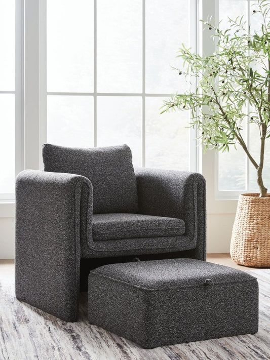 Vreni - Charcoal / Black - Accent Chair Accent Chairs by Signature Design by Ashley® - Walls Furniture & Mattress