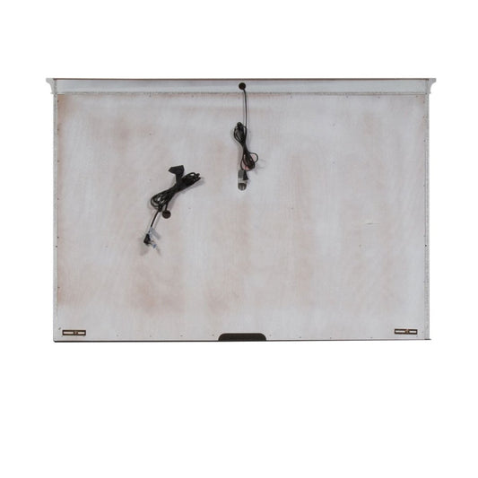 Allyson Park - Jr Executive Credenza Hutch - Wirebrushed White / Charcoal Hutches by Liberty Furniture - Walls Furniture & Mattress