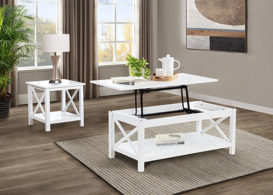 Skyview - Rectangular Lift Top Coffee Table Set Table Sets by Coaster Fine Furniture - Walls Furniture & Mattress