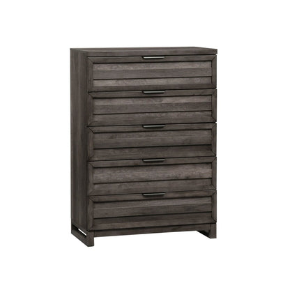 Tanners Creek - 5 Drawer Chest - Dark Gray Accent Chests by Liberty Furniture - Walls Furniture & Mattress