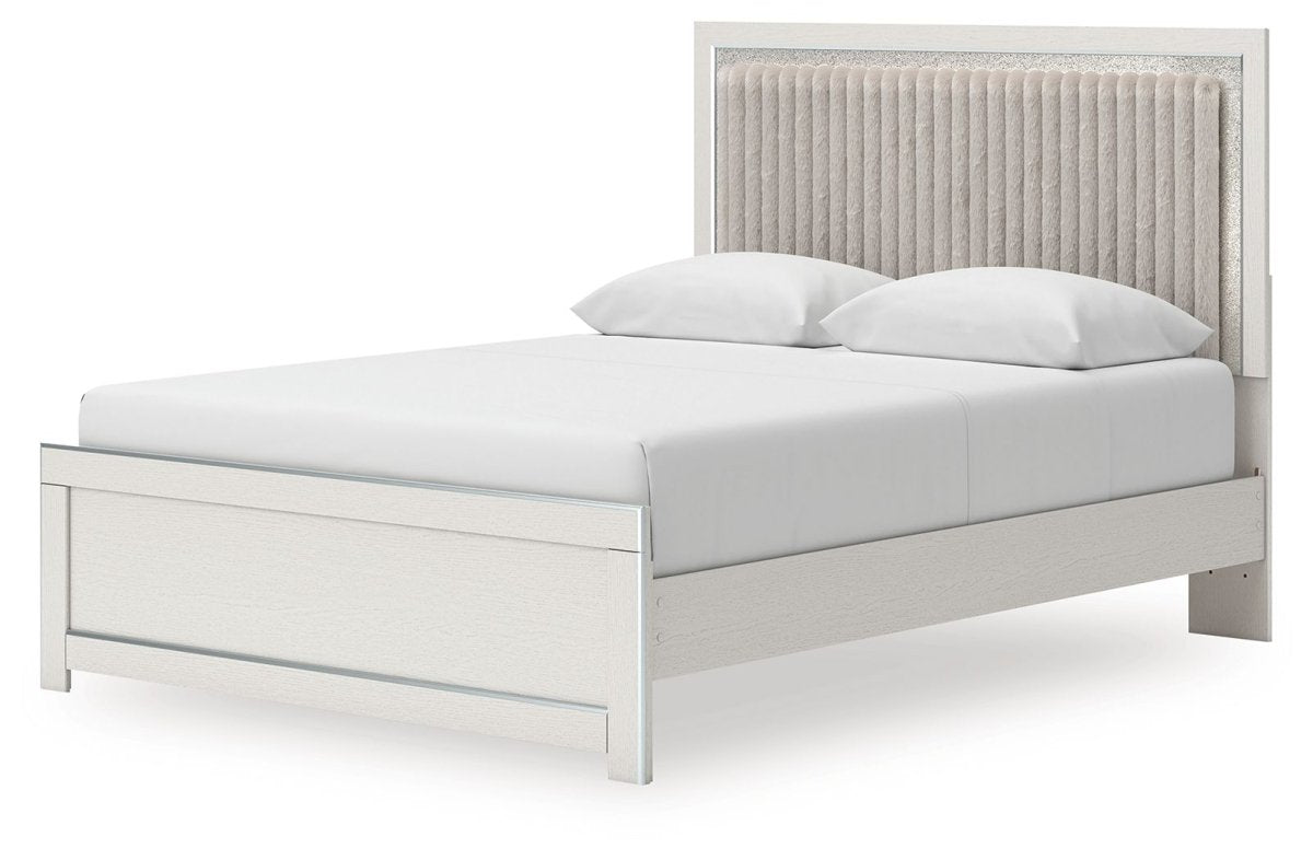 Zuraleus - Upholstered Panel Platform Bed With Roll Slats Panel Beds by Signature Design by Ashley® - Walls Furniture & Mattress