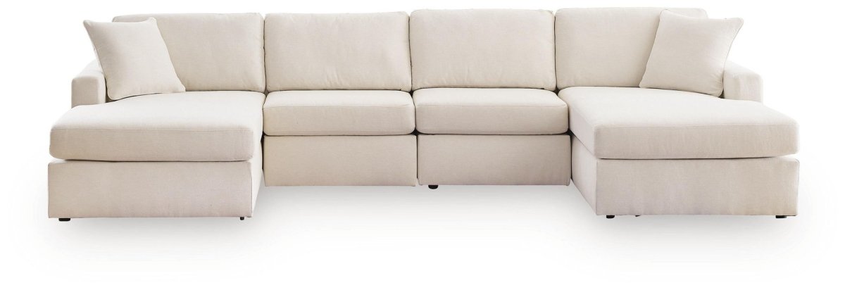 Modmax - U-Shaped Sectional - Oyster Stationary Sectionals by Signature Design by Ashley® - Walls Furniture & Mattress