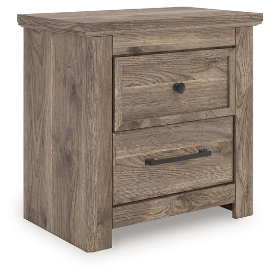 Rusticott - Brown - Two Drawer Night Stand Nightstands w/ Charging Stations by Signature Design by Ashley® - Walls Furniture & Mattress