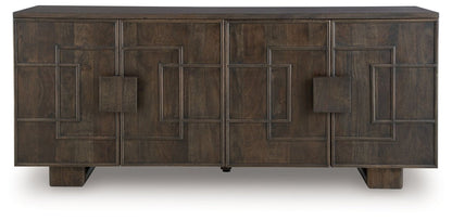 Cato - Dark Brown - Accent Cabinet Accent Cabinets by Signature Design by Ashley® - Walls Furniture & Mattress