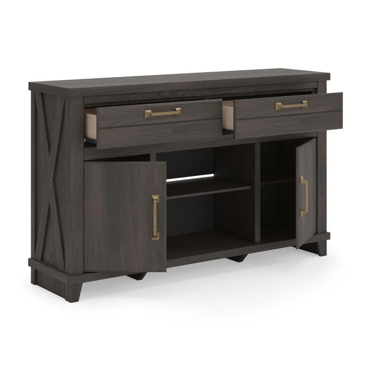 Brazen Valley - TV Stand With Fireplace Option TV Stands by Signature Design by Ashley® - Walls Furniture & Mattress