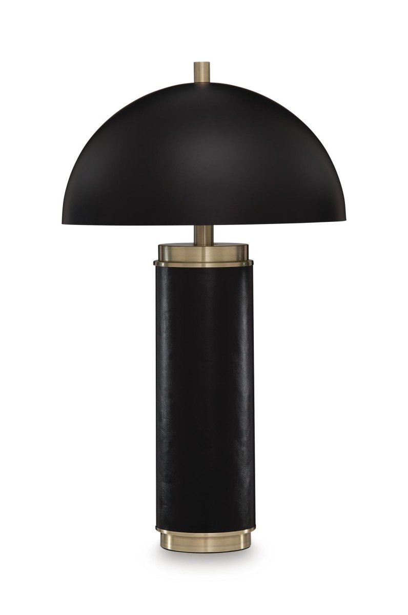 Lemland - Metal Table Lamp - Black / Gold Finish Table Lamps by Signature Design by Ashley® - Walls Furniture & Mattress
