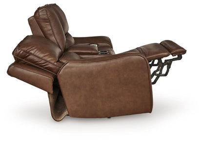 DeepWakes - Power Reclining Loveseat / Console / Adjustable Headrest Reclining Loveseats by Signature Design by Ashley® - Walls Furniture & Mattress