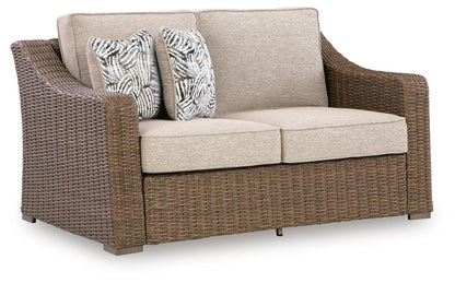 Laguna Heights - Loveseat With Cushion - Beige Loveseats by Signature Design by Ashley® - Walls Furniture & Mattress