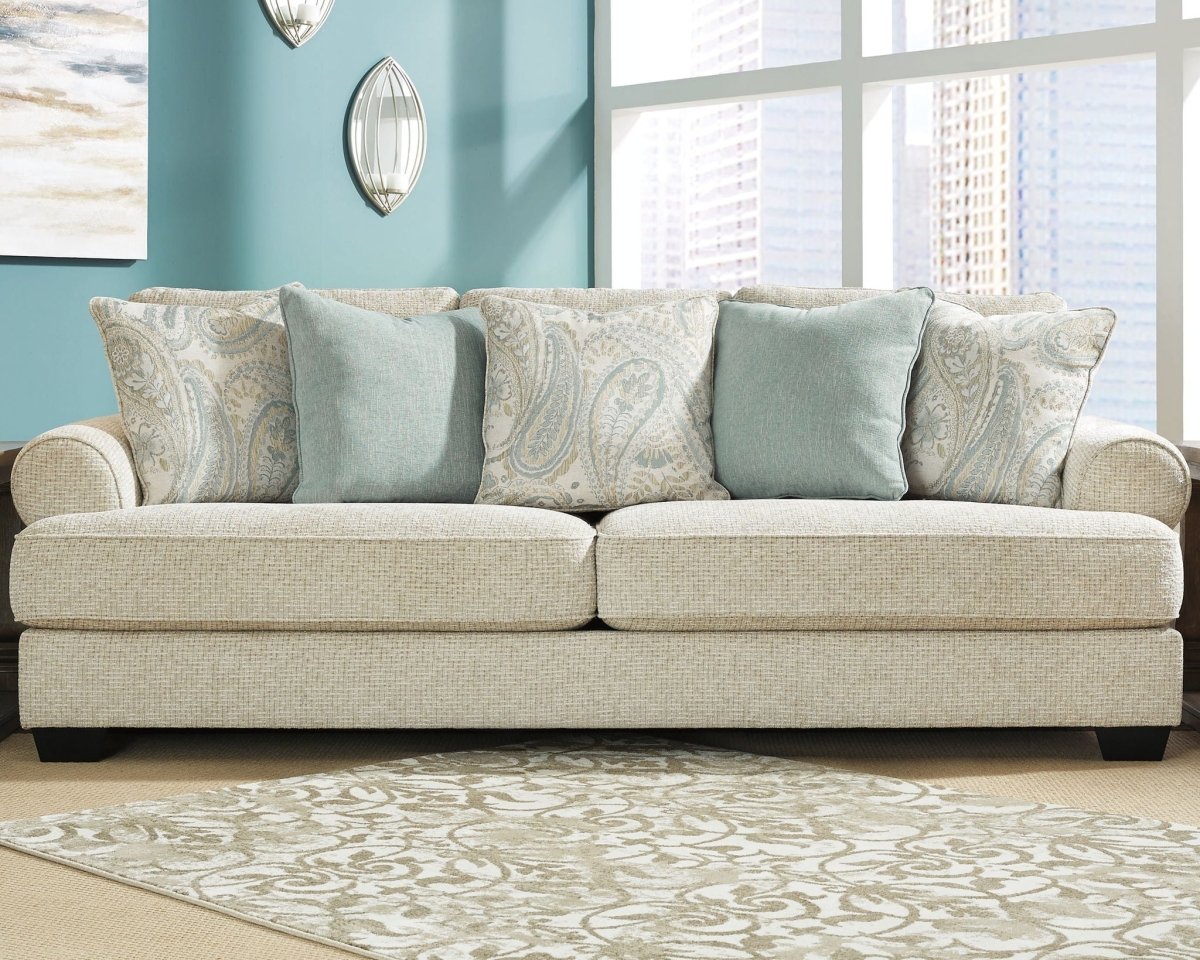 Monaghan - Living Room Set Stationary Chair & Ottoman by Ashley® - Walls Furniture & Mattress
