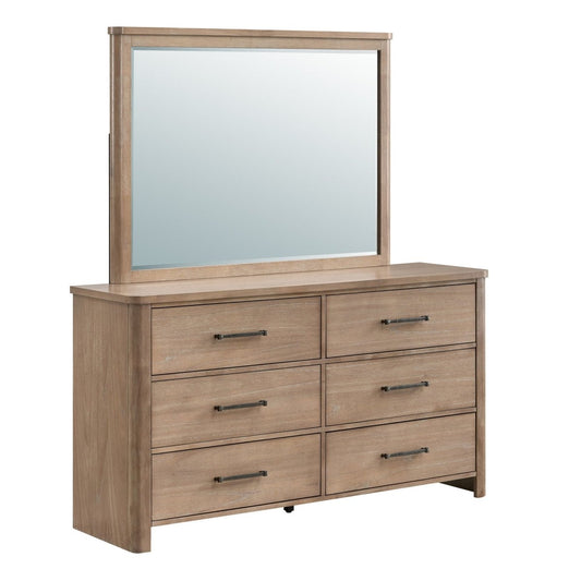 Anika - Mirror - Natural / Brown Mirrors by New Classic - Walls Furniture & Mattress