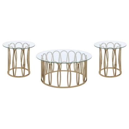 Monett - Coffee And End Table Set Table Sets by Coaster Fine Furniture - Walls Furniture & Mattress