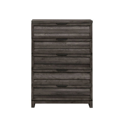 Tanners Creek - 5 Drawer Chest - Dark Gray Accent Chests by Liberty Furniture - Walls Furniture & Mattress