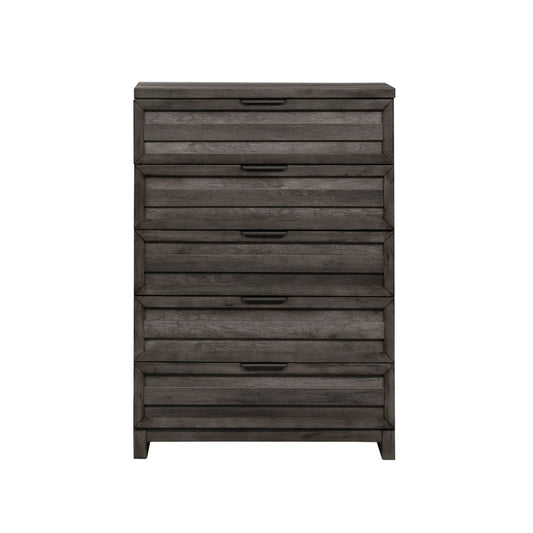 Tanners Creek - 5 Drawer Chest - Dark Gray Accent Chests by Liberty Furniture - Walls Furniture & Mattress