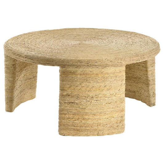 Artina - Woven Rattan Round Table End Tables by Coaster Fine Furniture - Walls Furniture & Mattress