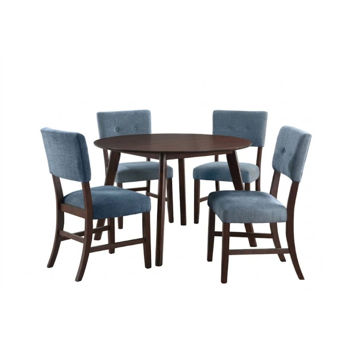 Tioga - 47" Round Dining Table Set 5 Piece Dining Room Sets by New Classic - Walls Furniture & Mattress