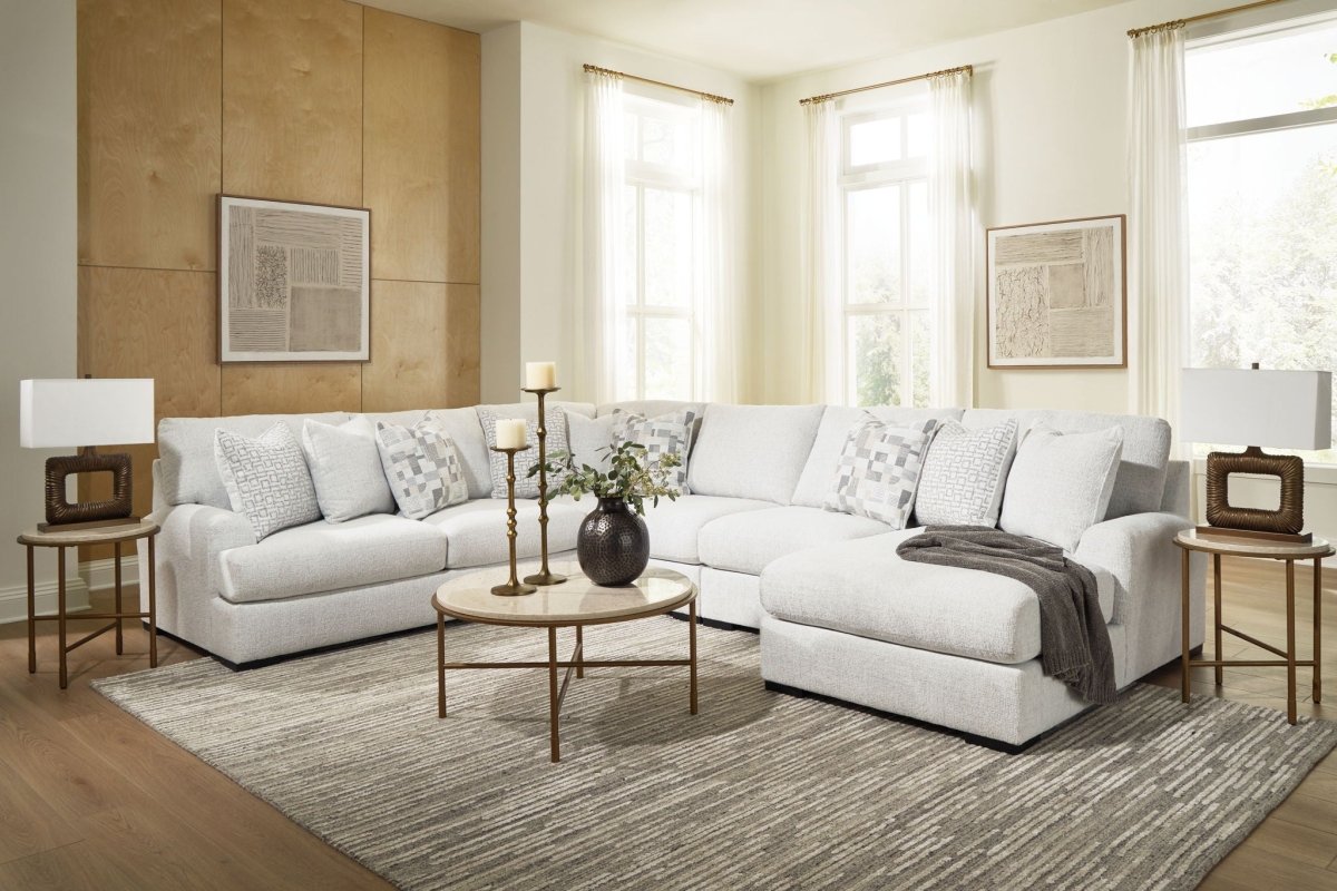 Misty - Lakes - Sectional Stationary Sectionals by Signature Design by Ashley® - Walls Furniture & Mattress