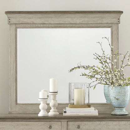 Ivy Hollow - Landscape Mirror - White Landscape Mirrors by Liberty Furniture - Walls Furniture & Mattress