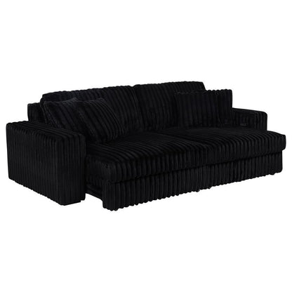 Jacana - Corduroy Upholstered Dual Power Chaise Sofa Reclining Sectionals by Coaster Fine Furniture - Walls Furniture & Mattress