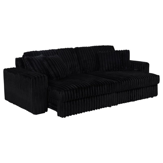Jacana - Corduroy Upholstered Dual Power Chaise Sofa Reclining Sectionals by Coaster Fine Furniture - Walls Furniture & Mattress