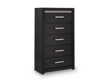 Shoralli - Five Drawer Chest - Black Accent Chests by Signature Design by Ashley® - Walls Furniture & Mattress