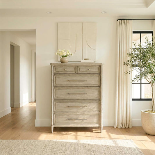Rochelle Park - 5 Drawer Chest - Smokey Taupe Accent Chests by Liberty Furniture - Walls Furniture & Mattress