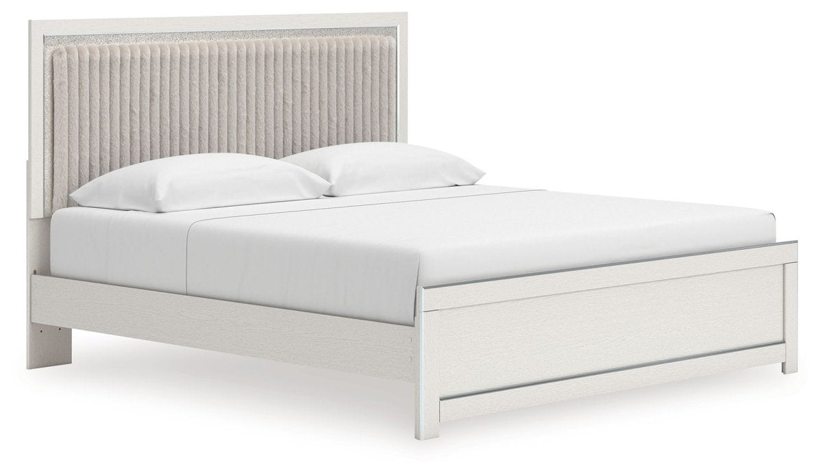 Zuraleus - Upholstered Panel Platform Bed With Roll Slats Panel Beds by Signature Design by Ashley® - Walls Furniture & Mattress