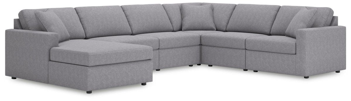 Modmax - Sectional - Granite Stationary Sectionals by Signature Design by Ashley® - Walls Furniture & Mattress