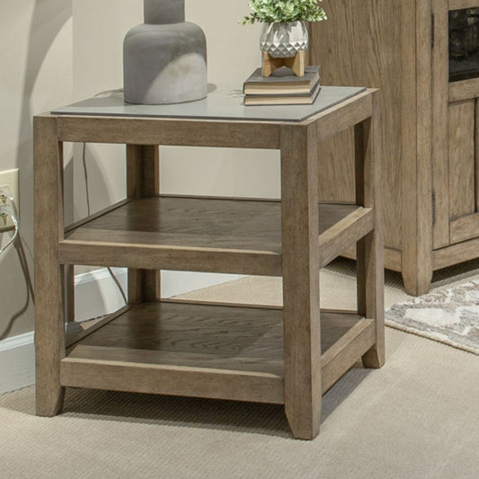 Millstone - End Table - Light Brown End Tables by Liberty Furniture - Walls Furniture & Mattress