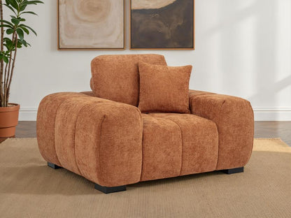 Octavia - Fabric Upholstered Track Arm Accent Chair Arm Chairs by Coaster Fine Furniture - Walls Furniture & Mattress