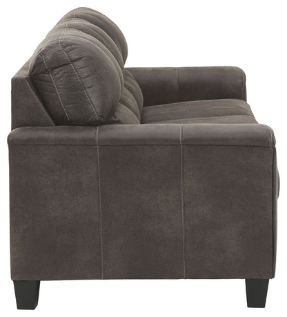 Navi - Sofa - Smoke Stationary Sofas by Signature Design by Ashley® - Walls Furniture & Mattress