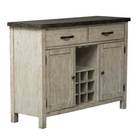 Willowrun - Sideboard - Rustic White Sideboards by Liberty Furniture - Walls Furniture & Mattress