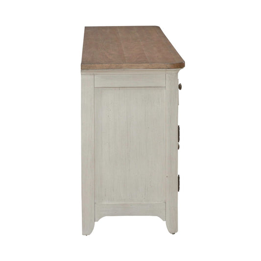 79" Fireplace TV Console - Medium Brown Fireplace TV Stands by Liberty Furniture - Walls Furniture & Mattress