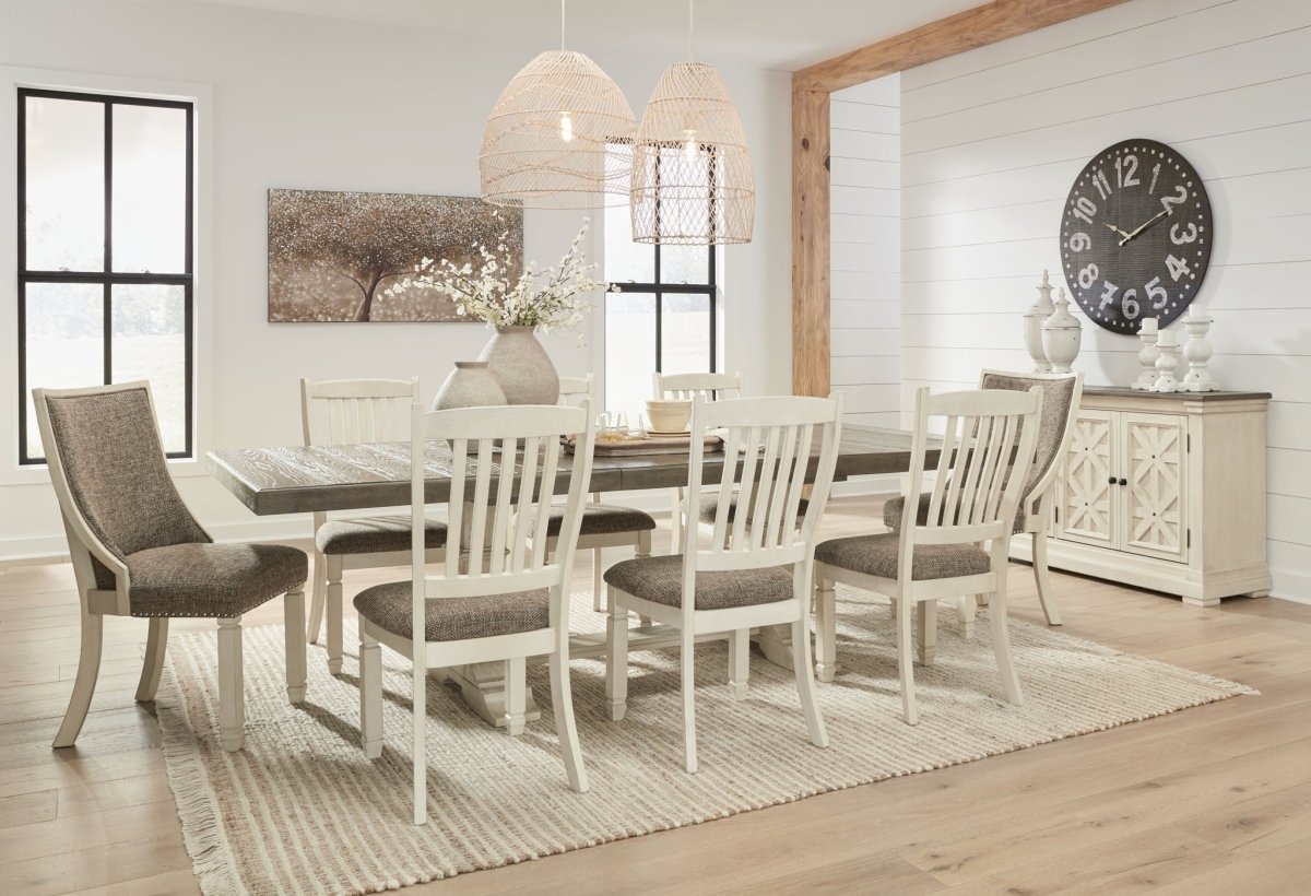 Bolanburg - Dining Room Set 8 + Piece Dining Room Sets by Signature Design by Ashley® - Walls Furniture & Mattress