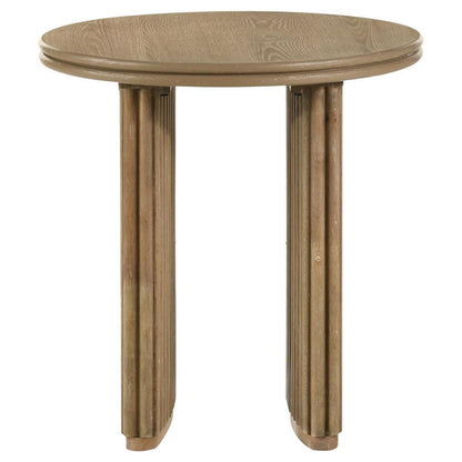 Adina - Round Wood Table End Tables by Coaster Fine Furniture - Walls Furniture & Mattress