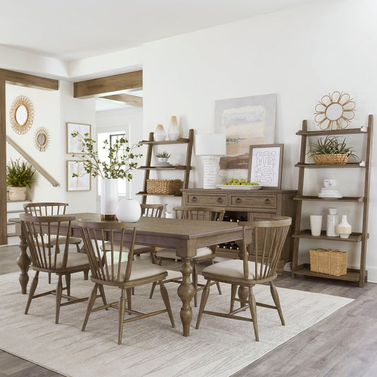 Americana Farmhouse - Rectangular Table Set 5 Piece Dining Room Sets by Liberty Furniture - Walls Furniture & Mattress