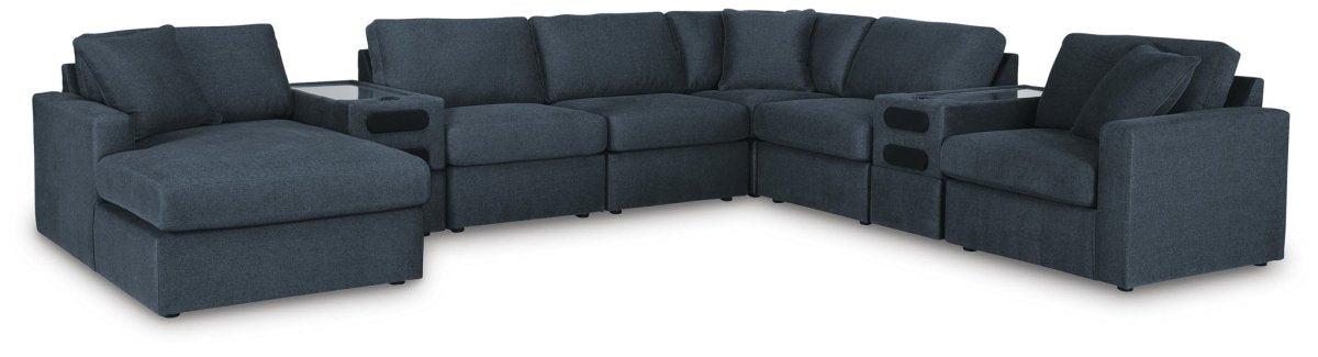 Modmax - U-Shaped Sectional - Ink Stationary Sectionals by Signature Design by Ashley® - Walls Furniture & Mattress