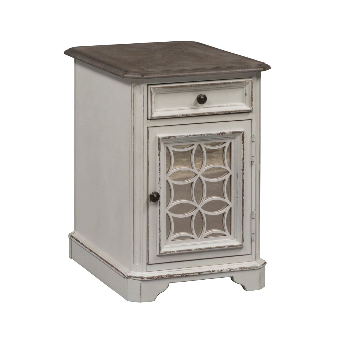 Magnolia Manor - Chair Side Table - White Chair Side Tables by Liberty Furniture - Walls Furniture & Mattress