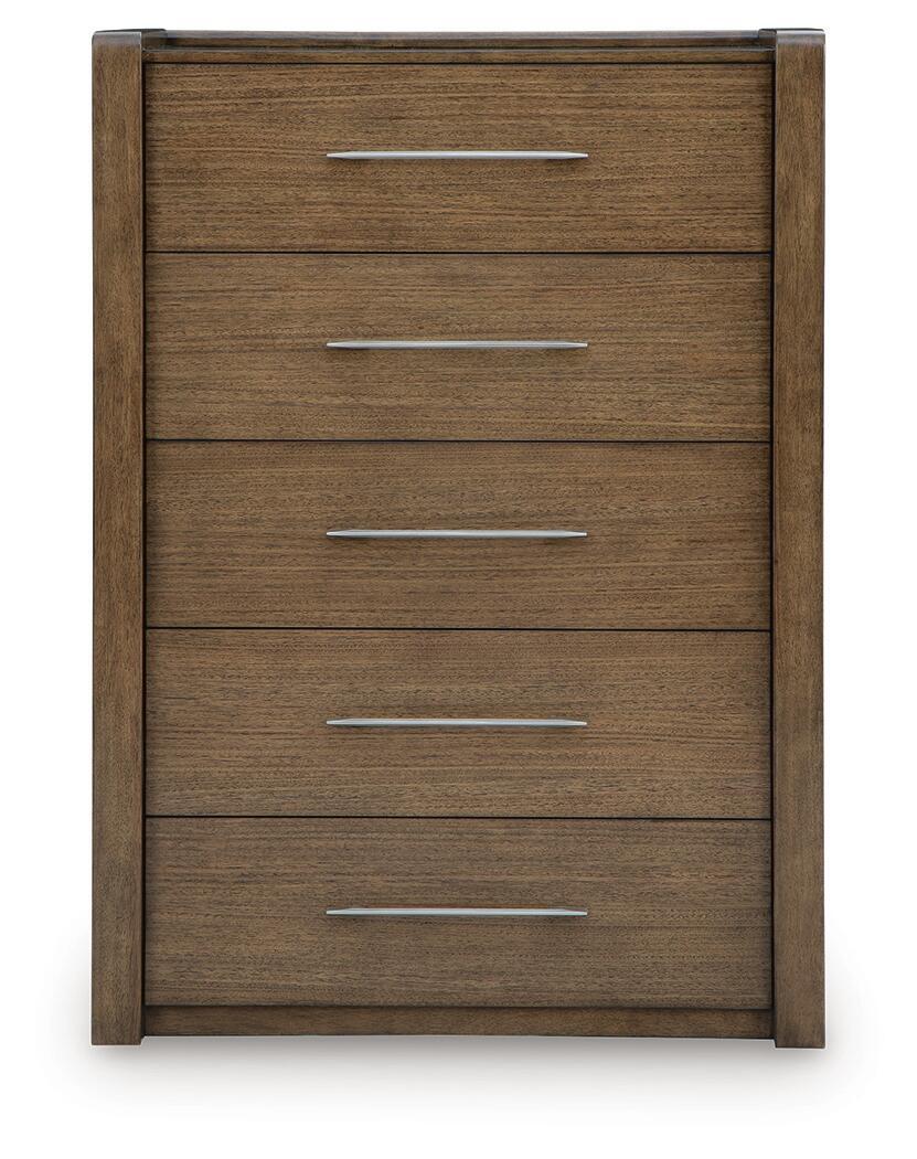 Marxmore - Five Drawer Chest - Brown Accent Chests by Benchcraft® - Walls Furniture & Mattress