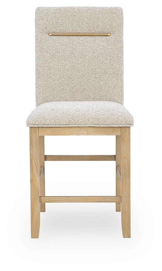 Lasinger - Upholstered Barstool (Set of 2) - Light Brown Stool Sets by Signature Design by Ashley® - Walls Furniture & Mattress