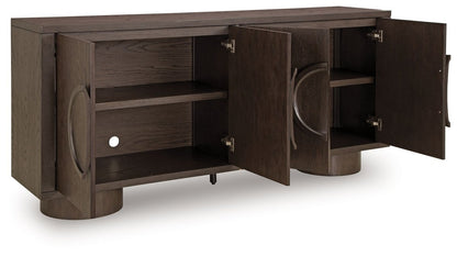 Veeda - Dark Brown - Accent Cabinet Accent Cabinets by Signature Design by Ashley® - Walls Furniture & Mattress