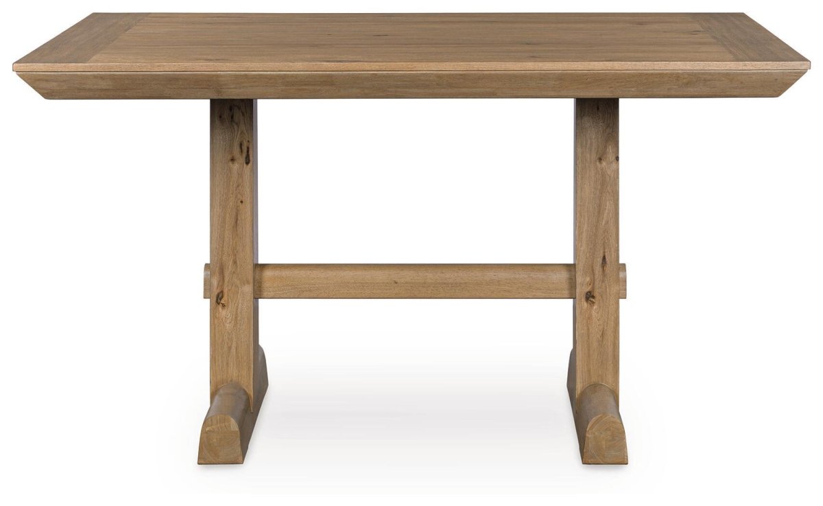 Ridgester - Rectangular Dining Room Counter Table - Light Brown Counter Tables by Benchcraft® - Walls Furniture & Mattress
