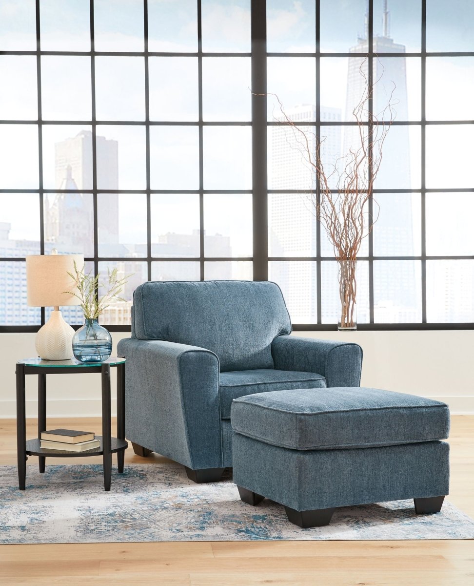 Cashton - Living Room Set Stationary Chair & Ottoman by Signature Design by Ashley® - Walls Furniture & Mattress