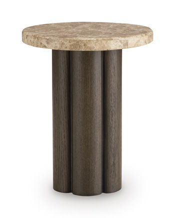Darimore - Chair Side End Table - Burnished Brown Chair Side Tables by Signature Design by Ashley® - Walls Furniture & Mattress