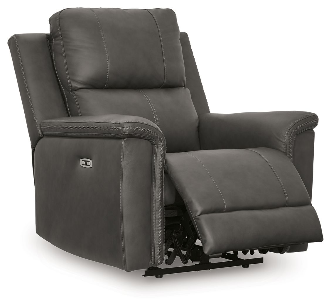 Bleckley - Power Recliner With Adjustable Headrest - Anchor