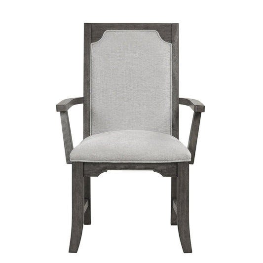 Lisbon - Dining Arm Chair (Set of 2) - Gray Chair Sets by New Classic - Walls Furniture & Mattress